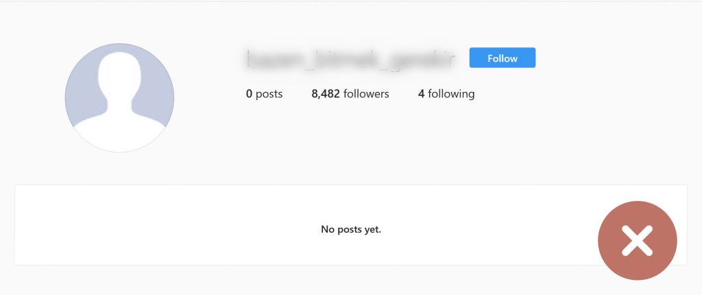 Fake Instagram account